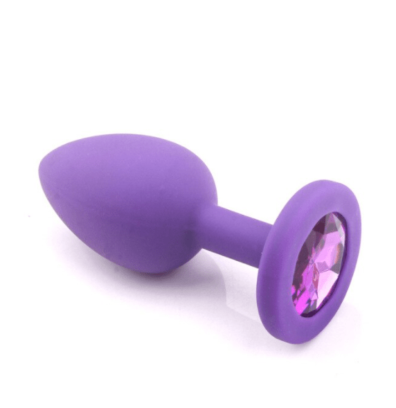 פלאג תקע אנאלי מסליקון צבע סגול L